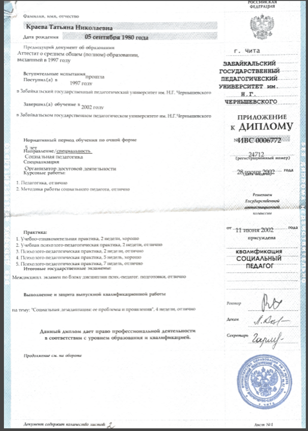 Образование и квалификация 3