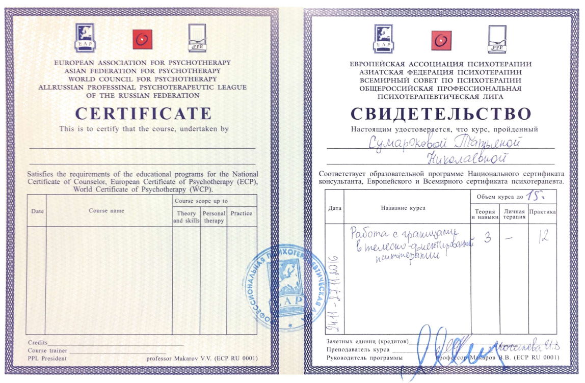 Образование и квалификация 17