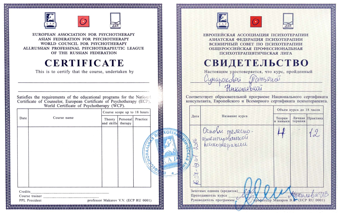 Образование и квалификация 18