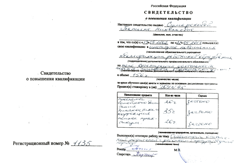 Образование и квалификация 31